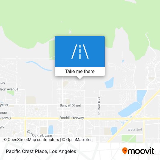 Pacific Crest Place map