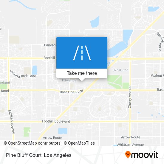 Mapa de Pine Bluff Court