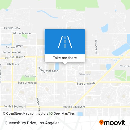 Mapa de Queensbury Drive