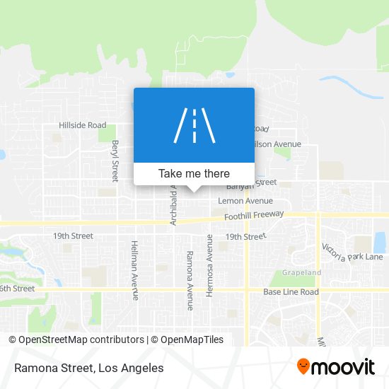 Ramona Street map