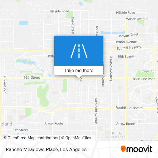 Rancho Meadows Place map