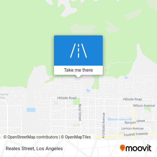 Mapa de Reales Street