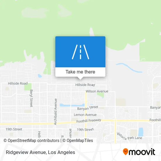 Ridgeview Avenue map