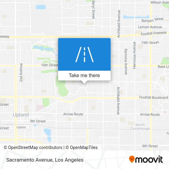 Mapa de Sacramento Avenue
