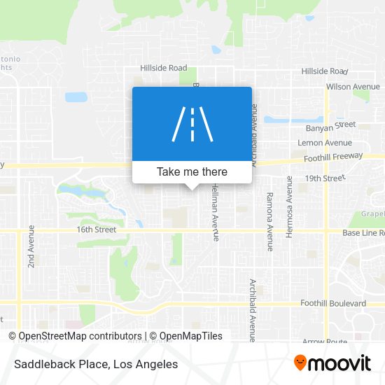 Saddleback Place map