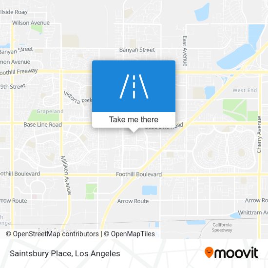 Saintsbury Place map