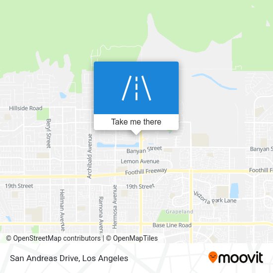 San Andreas Drive map