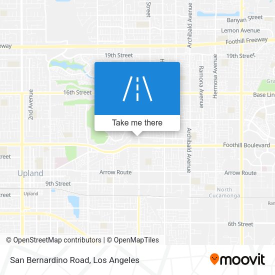 San Bernardino Road map