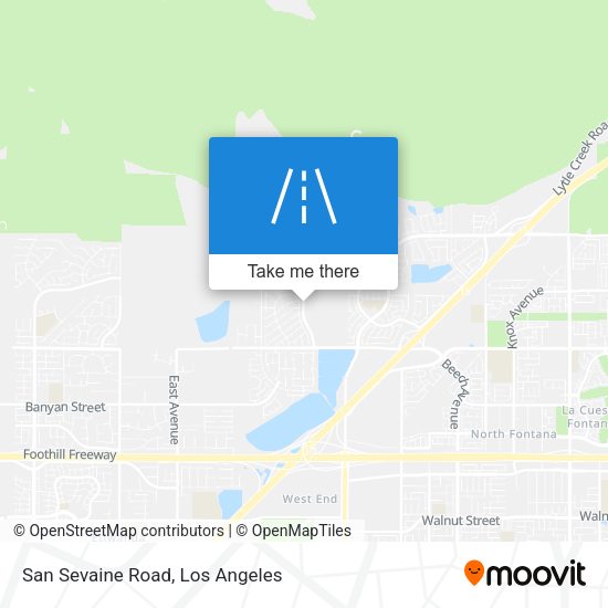 San Sevaine Road map