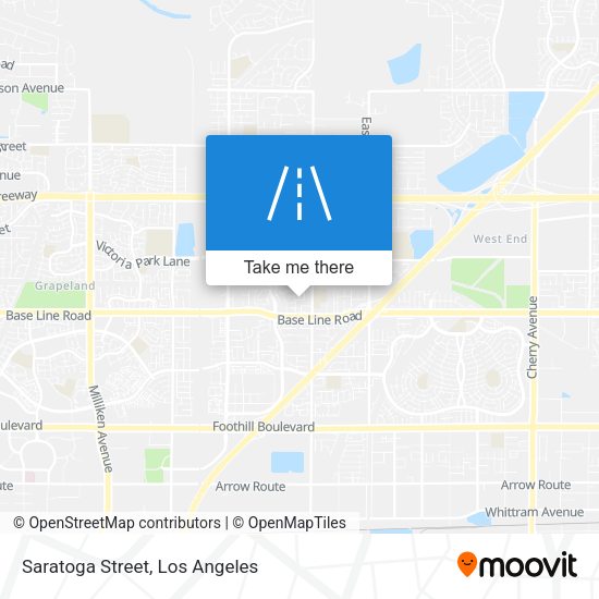 Mapa de Saratoga Street