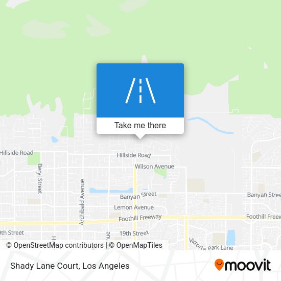 Shady Lane Court map