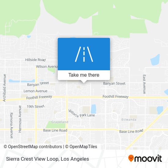Sierra Crest View Loop map