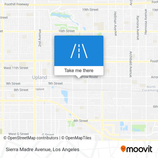 Sierra Madre Avenue map