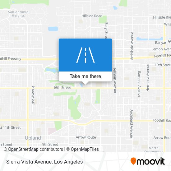 Sierra Vista Avenue map
