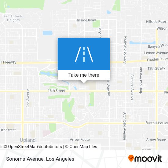 Sonoma Avenue map