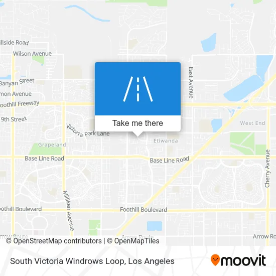 South Victoria Windrows Loop map