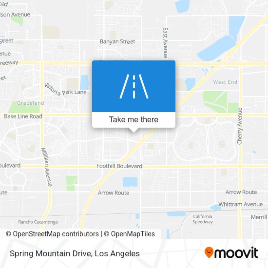 Spring Mountain Drive map
