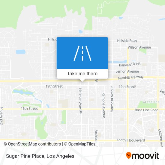 Sugar Pine Place map