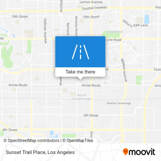 Sunset Trail Place map