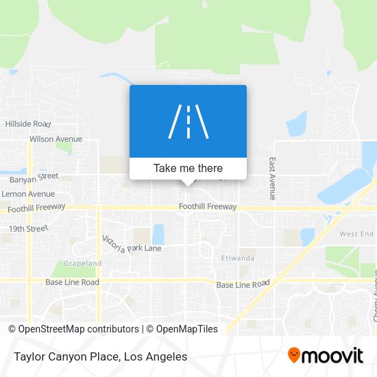 Taylor Canyon Place map