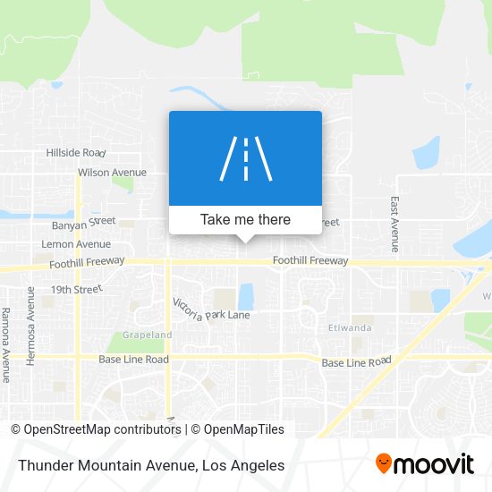 Thunder Mountain Avenue map