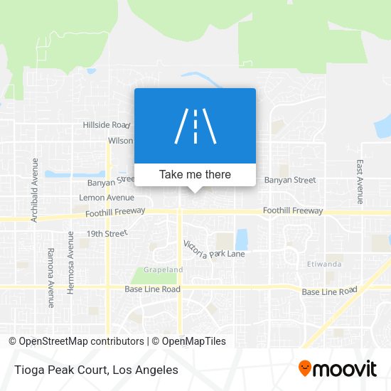Tioga Peak Court map