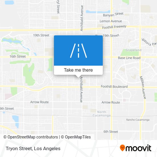 Mapa de Tryon Street