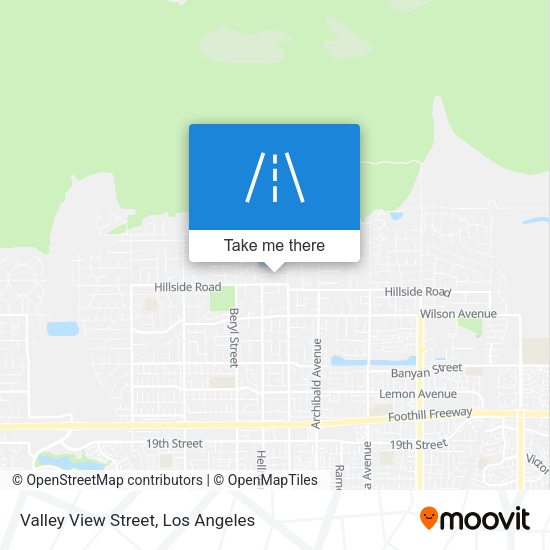 Mapa de Valley View Street