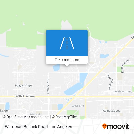 Mapa de Wardman Bullock Road