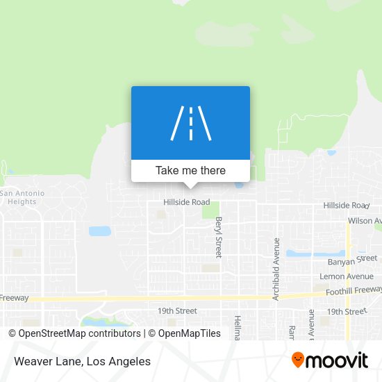 Mapa de Weaver Lane