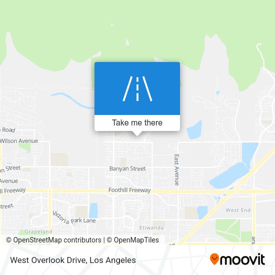 West Overlook Drive map