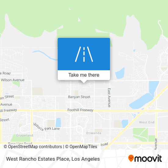Mapa de West Rancho Estates Place