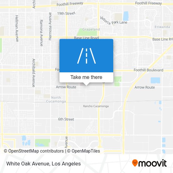 White Oak Avenue map
