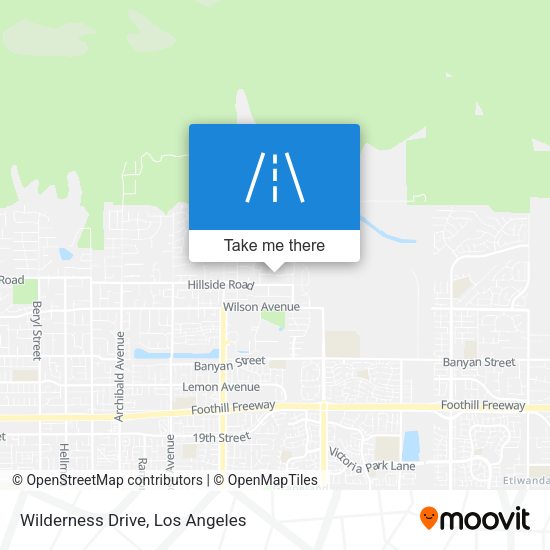 Wilderness Drive map