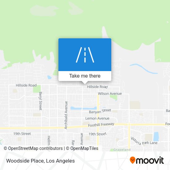 Woodside Place map