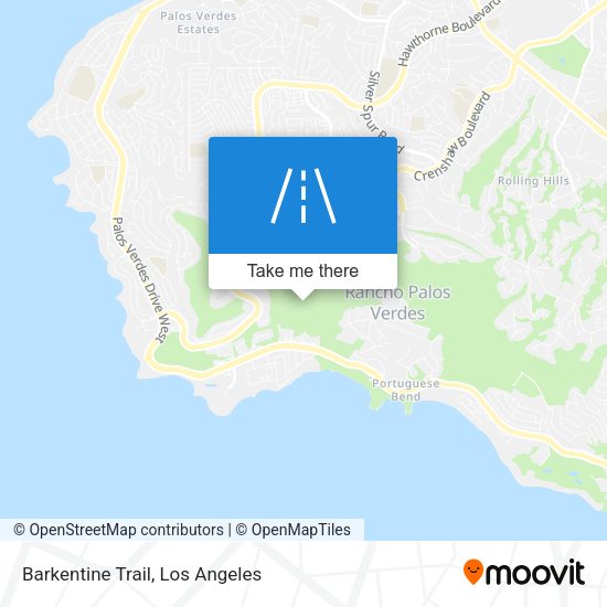 Mapa de Barkentine Trail
