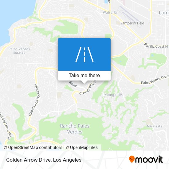 Golden Arrow Drive map