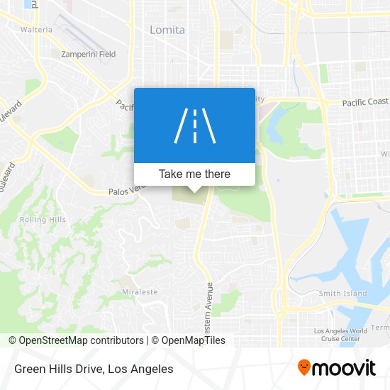 Green Hills Drive map