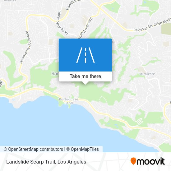 Landslide Scarp Trail map