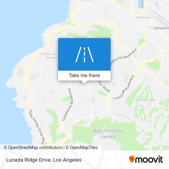 Lunada Ridge Drive map