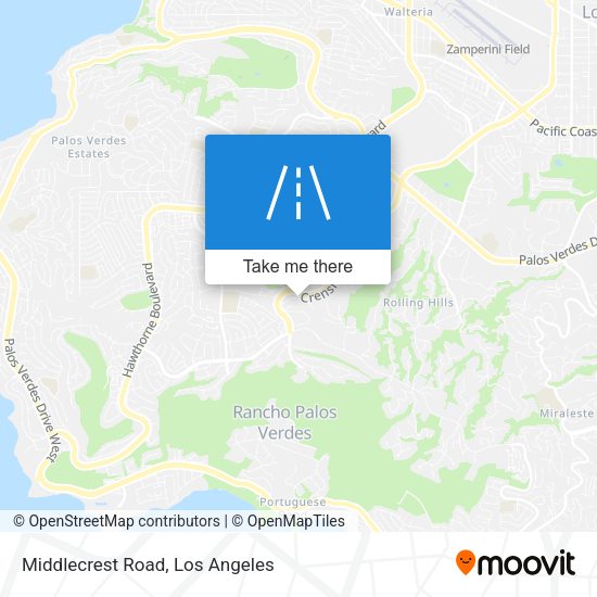 Mapa de Middlecrest Road