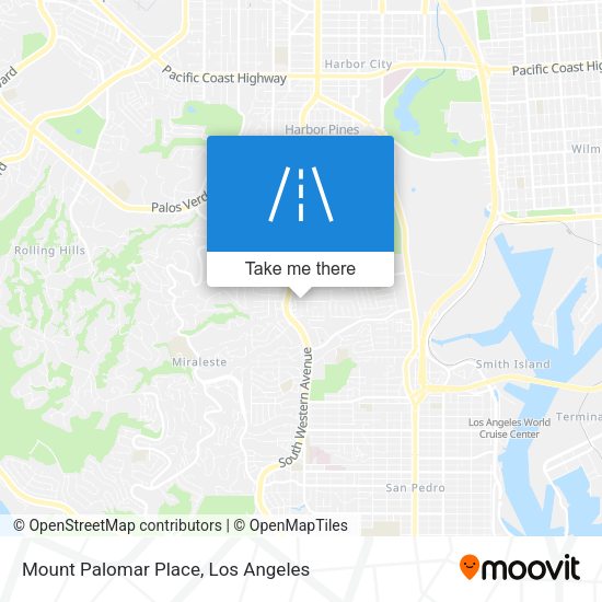 Mount Palomar Place map