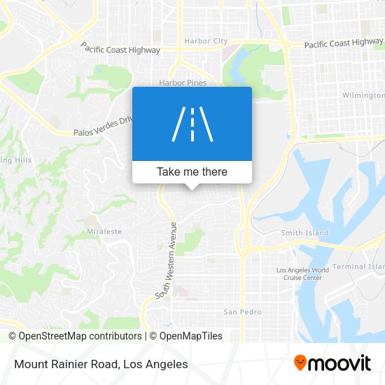 Mapa de Mount Rainier Road