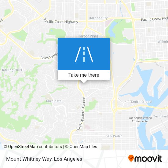 Mount Whitney Way map