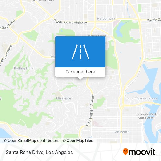 Santa Rena Drive map