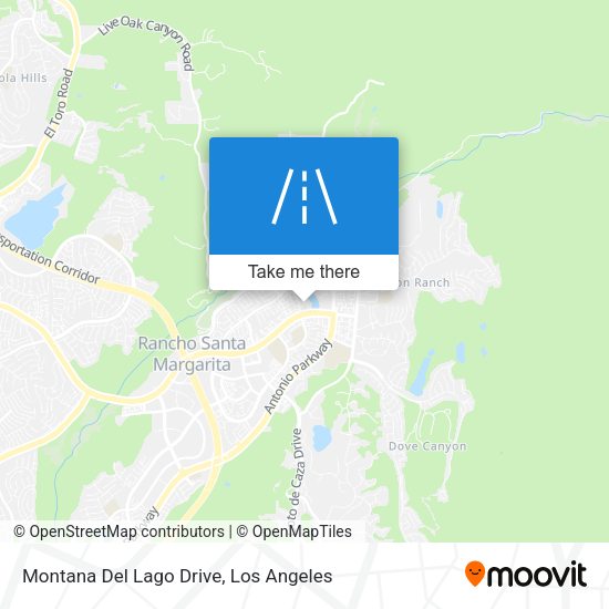 Montana Del Lago Drive map