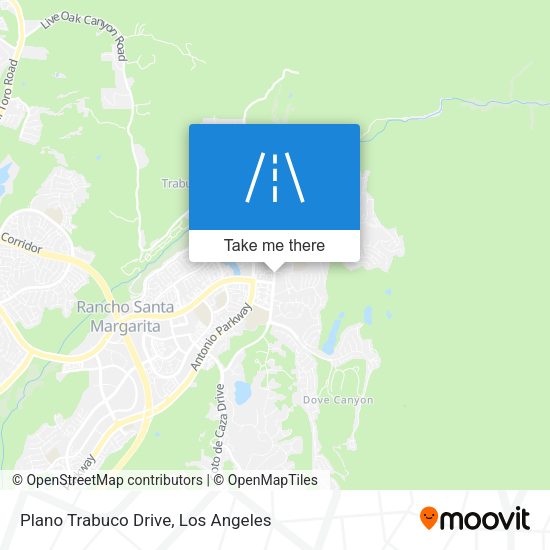 Plano Trabuco Drive map