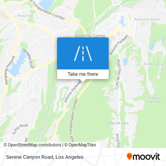 Serene Canyon Road map