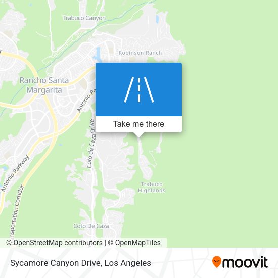 Mapa de Sycamore Canyon Drive