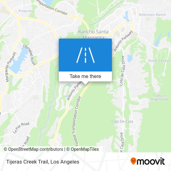Mapa de Tijeras Creek Trail